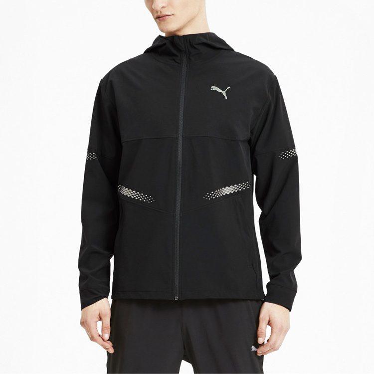 Puma Куртки для бегунов Мужские Черные С капюшоном Умеренные Другие 519382-01
