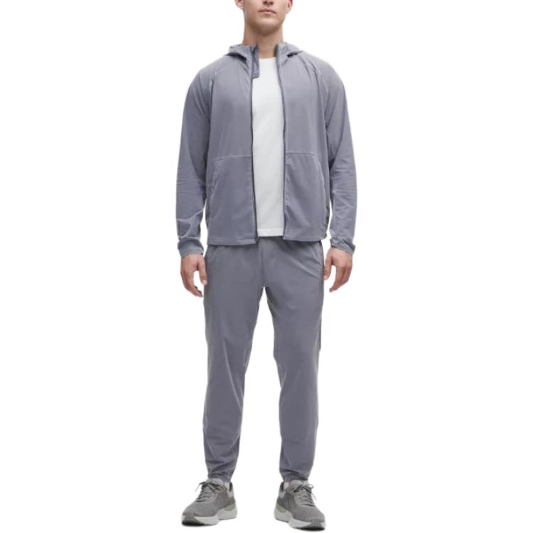 Lululemon Pace Breaker Jackets & Coats Men's Washable Shale Blue LM4AQUS