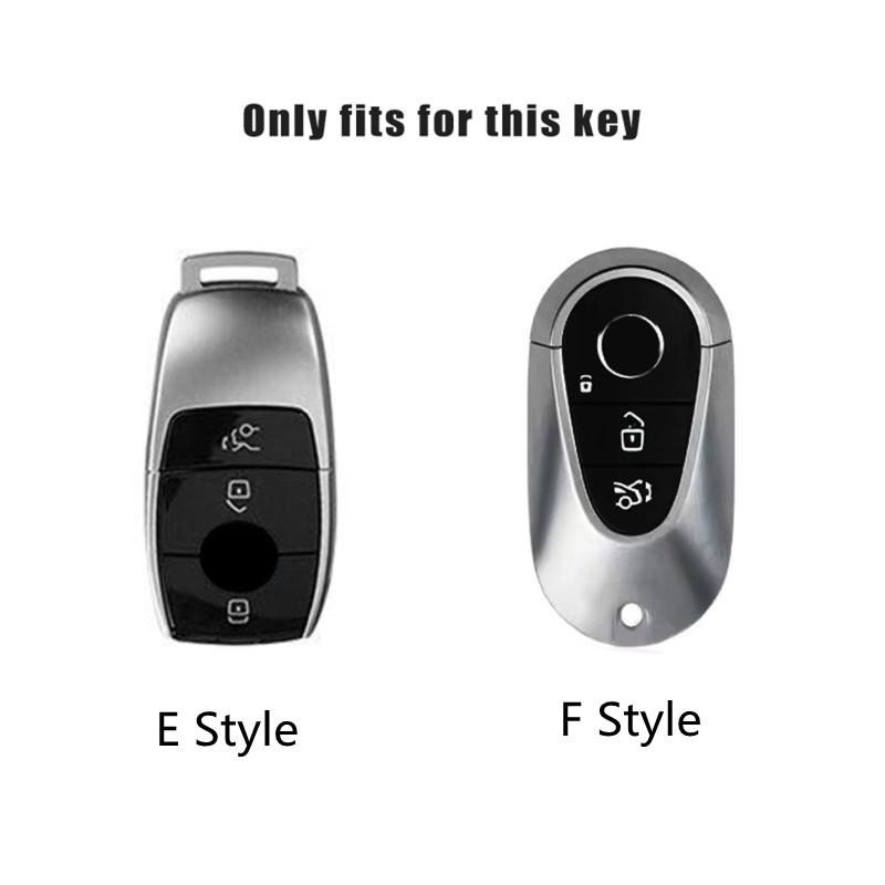 FA02New Leather Keychain Car Key Case Cover For Mercedes Benz A C E S Class GLS GLA GLK GLC CLS CLA W204 W221 W212 Auto Accessories
