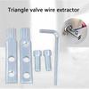 Broken Faucet Removal Tool Set Faucet Angle Valves Broken Wire Extractor for Extraction of Damaged Faucet Pipe Screw