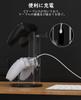 MoKo Controller Stand Ps5 PS4 Storage Rack Acrylic Headphone Holder Game Controller Stand Tabletop Translucent Black Base with Charging Hole Interior