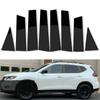 8 шт. стойки, накладка на дверь автомобиля, черный цвет для Nissan X-Trail Rogue T32 2014 2015 2016 2017 2018