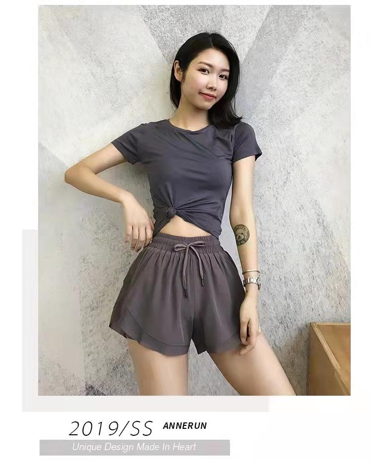 Женские летние шорты для бега и йоги с высокой посадкой и быстрой сушкой