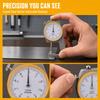 0-20mm Range Thickness Gauge Portable Design Jewelry Measuring Gauge  For Leather Craft