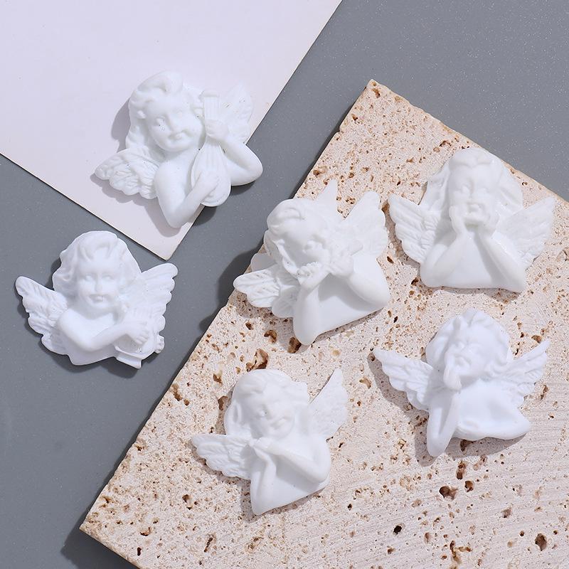 Белый Барочный Ангел Смола Чехол для Телефона DIY Аксессуар