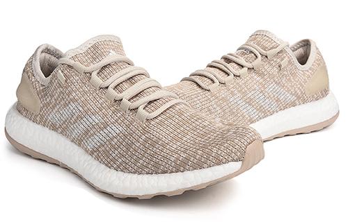Adidas Pure Boost Cream Coloured White Shoes 'Light White' S82099