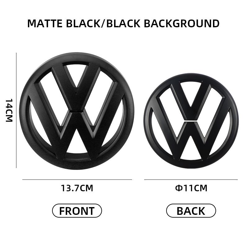 VW 2PCS Car Front Grille Badge Trunk Emblem Sticker For VW Volkswagen Golf 6 golf6 2009-2013 MK6 NC3
