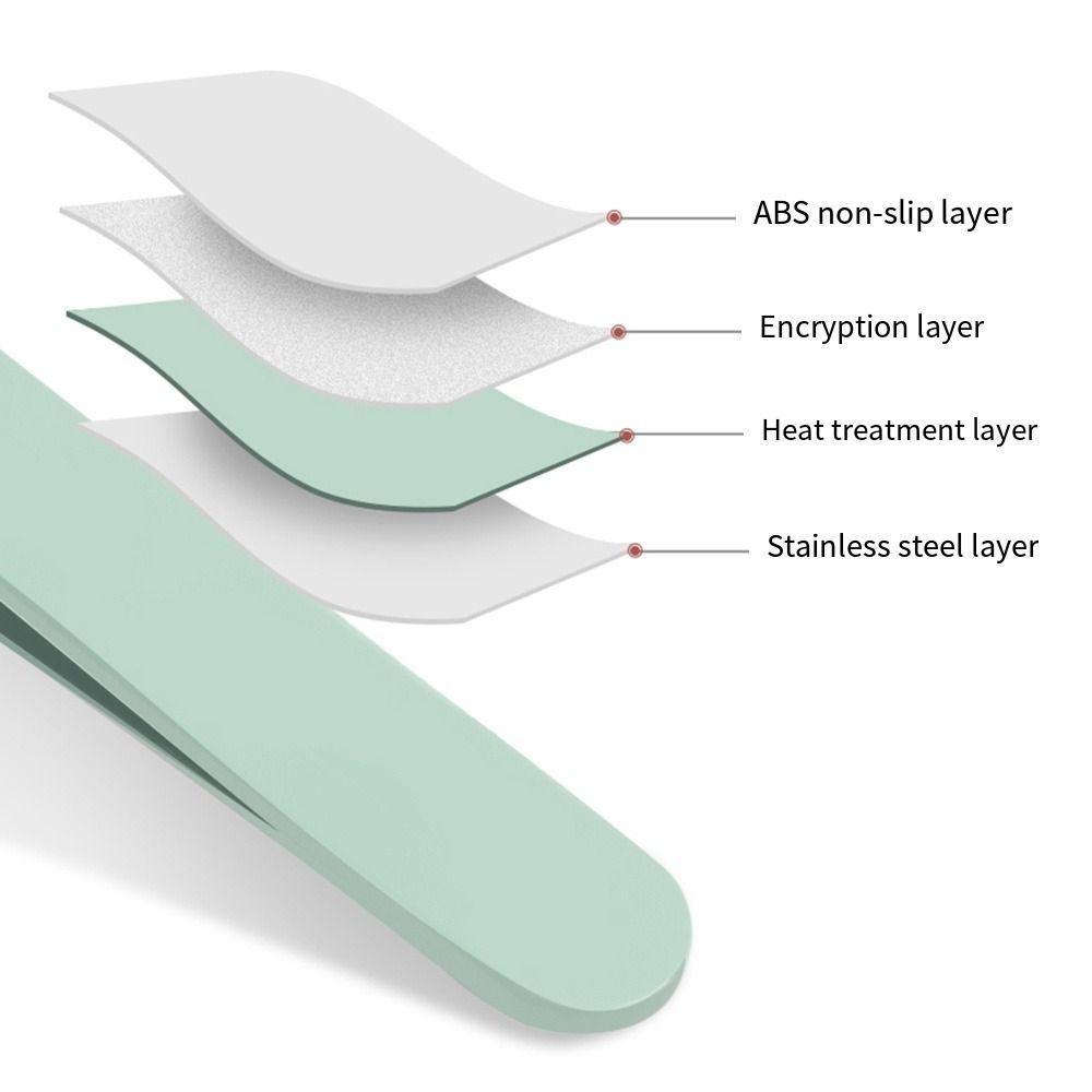 Colorful Eyebrow Tweezers Set Stainless Fine Hairs Puller Slanted Eye Brow Clips  Makeup Tool