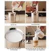 800ML Capacity Manual Milk Frother Stainless Steel Milk Foam Making Tool  Coffee Making