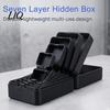 Вкладывающиеся подарочные коробки, 7-слойная коробка, 3D-печатный многослойный, 7-в-1, вкладывающийся контейнер для хранения, портативная, для розыгрыша, подарочная упаковка, сувенир