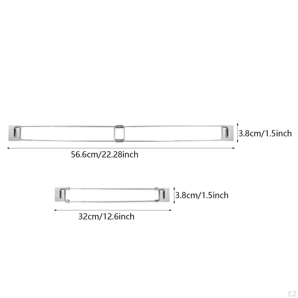 2 Pieces RV Refrigerator Bar Cabinet Tension Rods Stabilizers Holding Food Drinks Adjustable Fridge