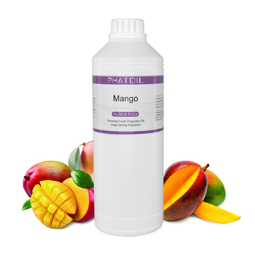 PHATOIL 1000 мл/33,8 жидких унций Ароматические масла Манго Вишня Арбуз Лимон Фрукты Эфирное масло для освежителей воздуха Уход за волосами и кожей Духи «сделай сам»