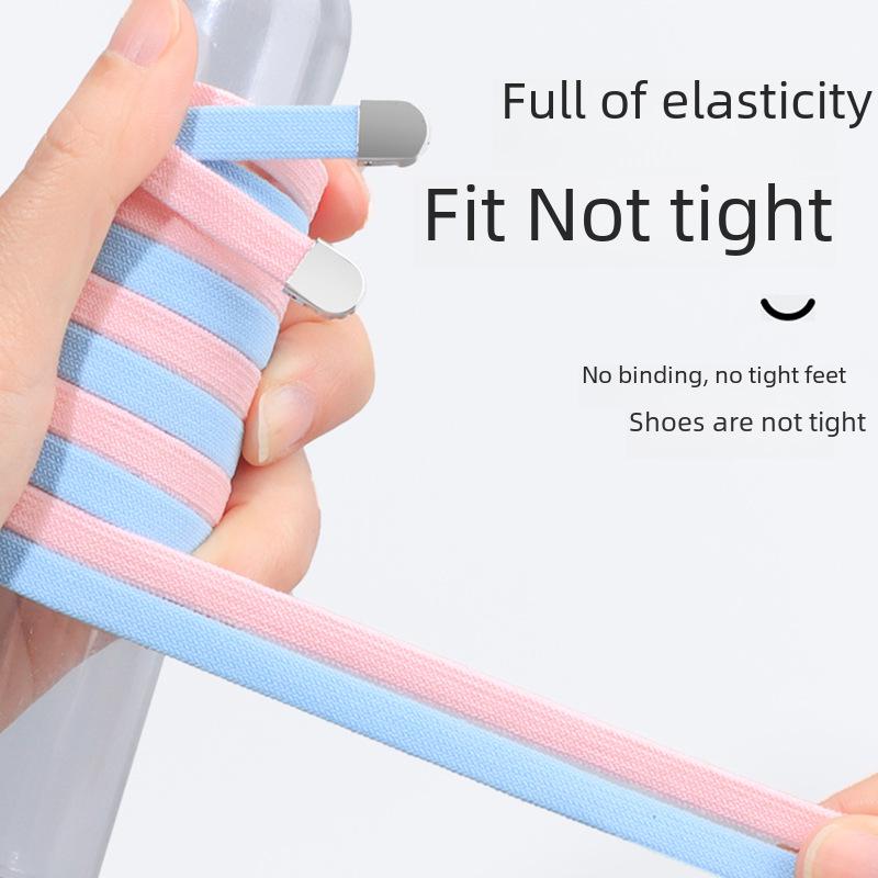 Белая эластичная пряжка для шнурков без завязок для взрослых и детей