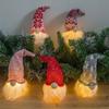 Exquisite Christmas Luminous Pendant Cartoon Christmas Gnomes Plush Doll  Xmas Home Decor