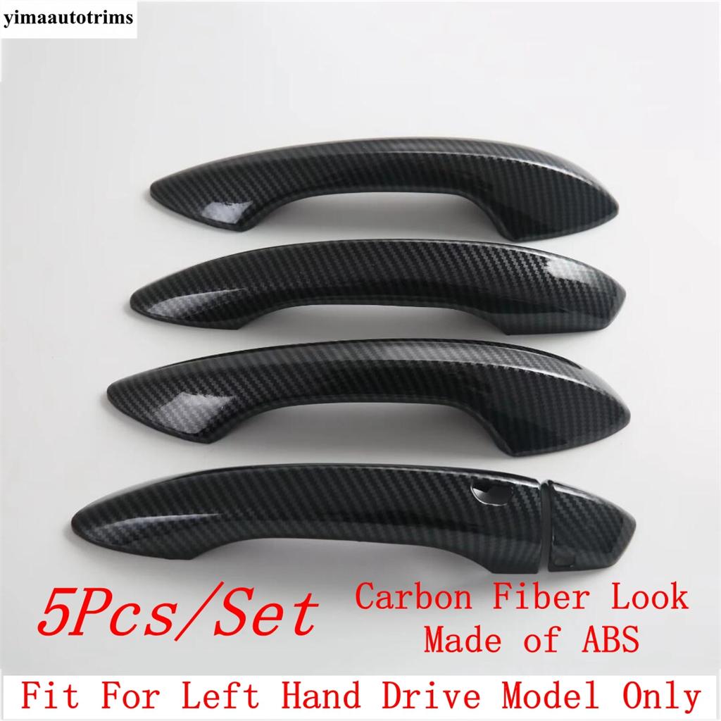 Car Outer Door Handle Bowl Frame Decoration Protection Cover Trim ABS Carbon Fiber Accessories Exterior Kit For MG 4 2026 2027