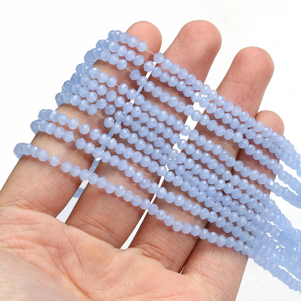 Цветные граненые хрустальные бусины-колесики 3,6 мм для изготовления украшений и браслетов своими руками.