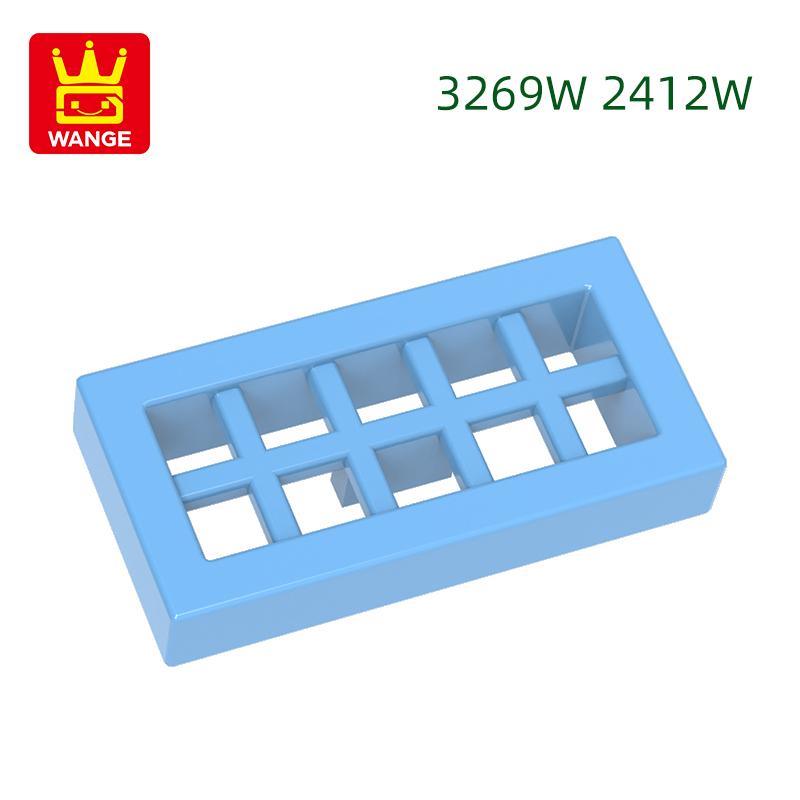 Нетоксичный 452 шт./Лот3069W/2412W Плитка 1x2 с 2 отверстиями за сеткой Строительный блок Moc Цветные Аксессуары Совместимые с Кирпичом DIY Детские Игрушки