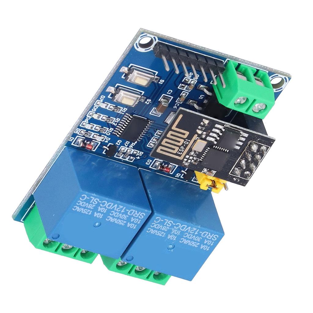 Двухканальное реле Wi-Fi 12 В ESP8266 Релейный модуль Wi-Fi для телефона с дистанционным переключателем для умного дома IOT