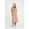 Raglan Sleeve Mid-length Double Breasted Trench Coat (120 Cm) Dark Beige 7558
