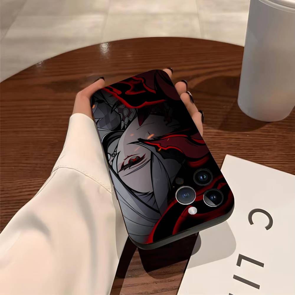 G-Genshin Impact A-Арлекино Чехол для телефона для iPhone 17,16,15,14,13,12,11,Pro,X,Xs,MAX,Plus Мягкий ТПУ, приятный для кожи Чехол