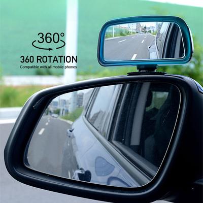 Вращающееся на 360 градусов выпуклое зеркало безопасности широкоугольное самоклеящееся зеркало для слепых зон автомобиля дополнительное зеркало заднего вида