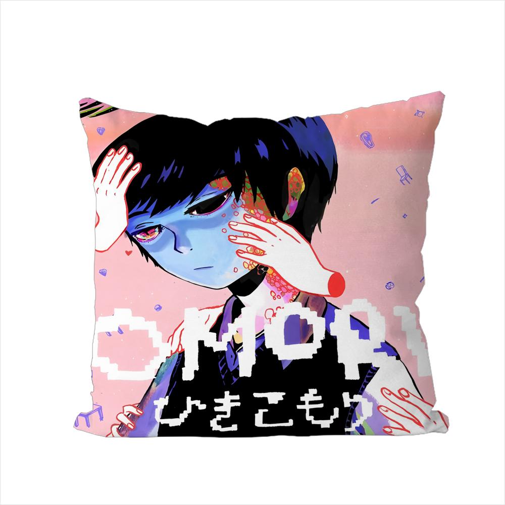 Game OOMORI Pillow Case For Car Sofa Decorative Home Doublesided Print Plush Square Throw Pillow Cushion Cover