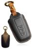 MKMC Leather Key Toyota Key for and Harrier 3 Case, Cover, Yaris, Corolla, Aqua, Prius, Crown, (Black, Buttons)