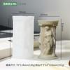 3D Roman Princess Cylindrical Candle Silicone Molds Greek Athena Statue DIY Minimalist Column Gift Gypsum Resin Mold Home Decor