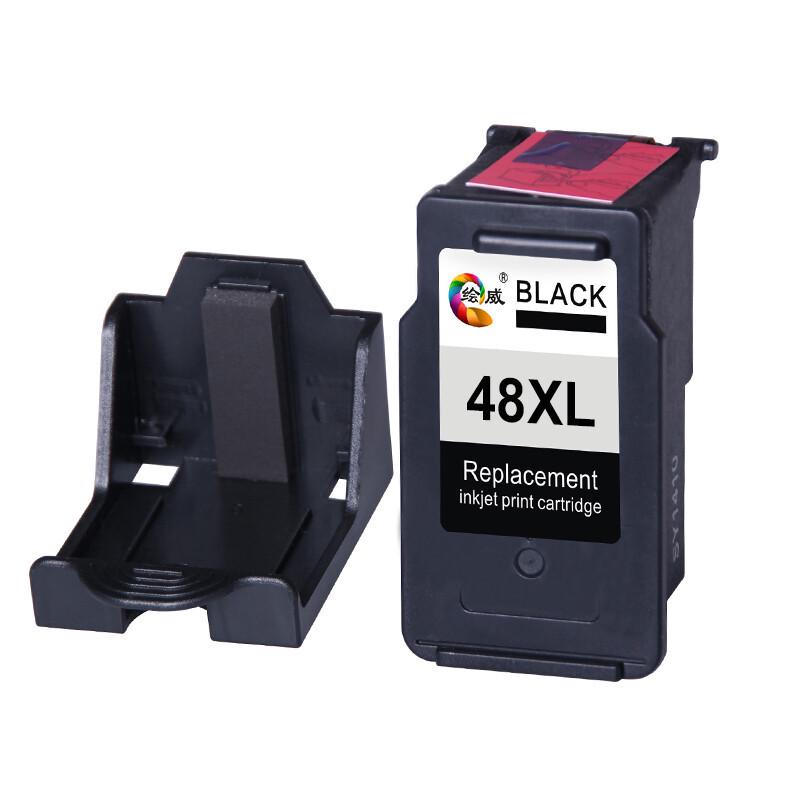 Совместимый черный картридж для Canon PIXMA E408/E418/E468/E478 (Huiwei PG-48XL)