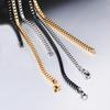 10 pieces width 1.5mm/2mm/2.4mm/3mm stainless steel box chain necklace DIY men's and women's jewelry making