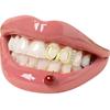 1/2pcs Gold Color Hollow Heart Tooth Grillz Rhinestone Dental Grills  Party Cosplay
