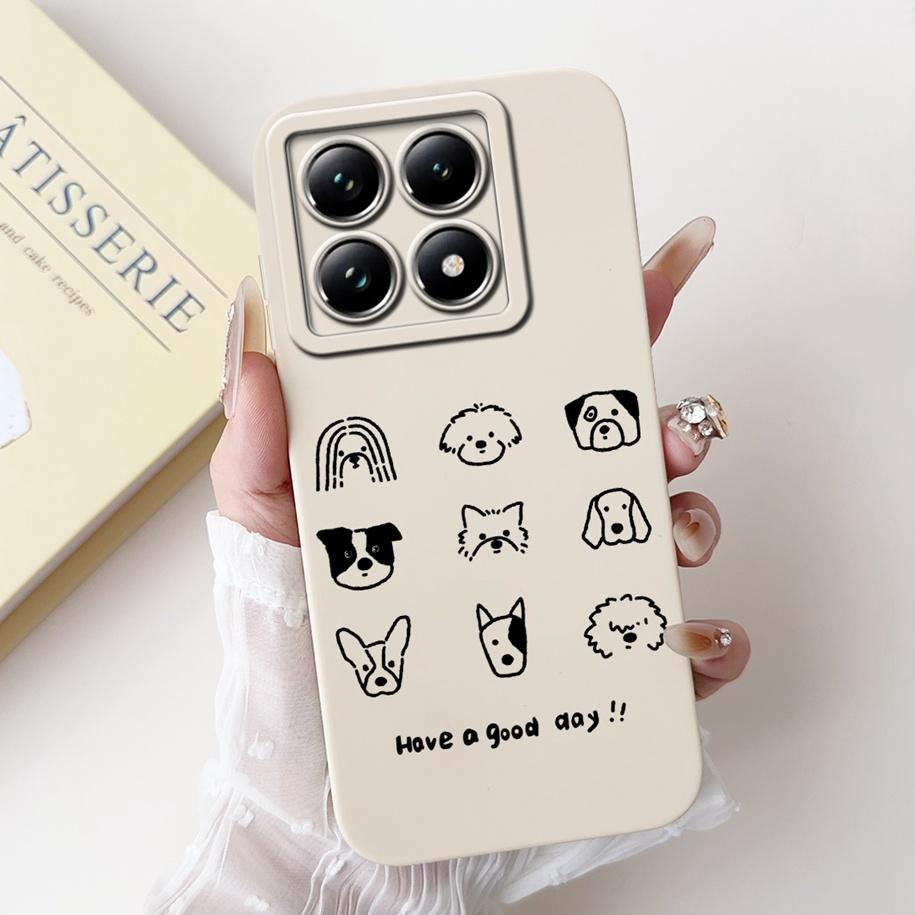 For Xiaomi 14T Pro Case For Xiaomi 14T Phone Case Cute Panda Rabbit Luxury TPU Protective Skin Cover For Xiaomi Mi 14T Pro Coque