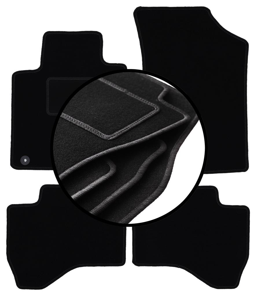 Комплект велюровых напольных ковриков для: Toyota Aygo I хэтчбек (2005-2014)