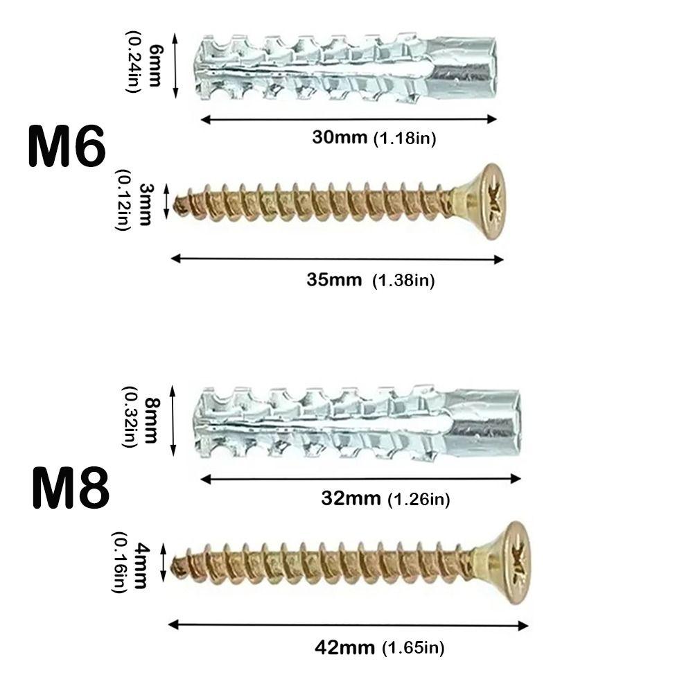 Self Tapping Metal Expansion Tube Nails Serrated Wall Screws New Pipe Drilling Plug Concrete Wall
