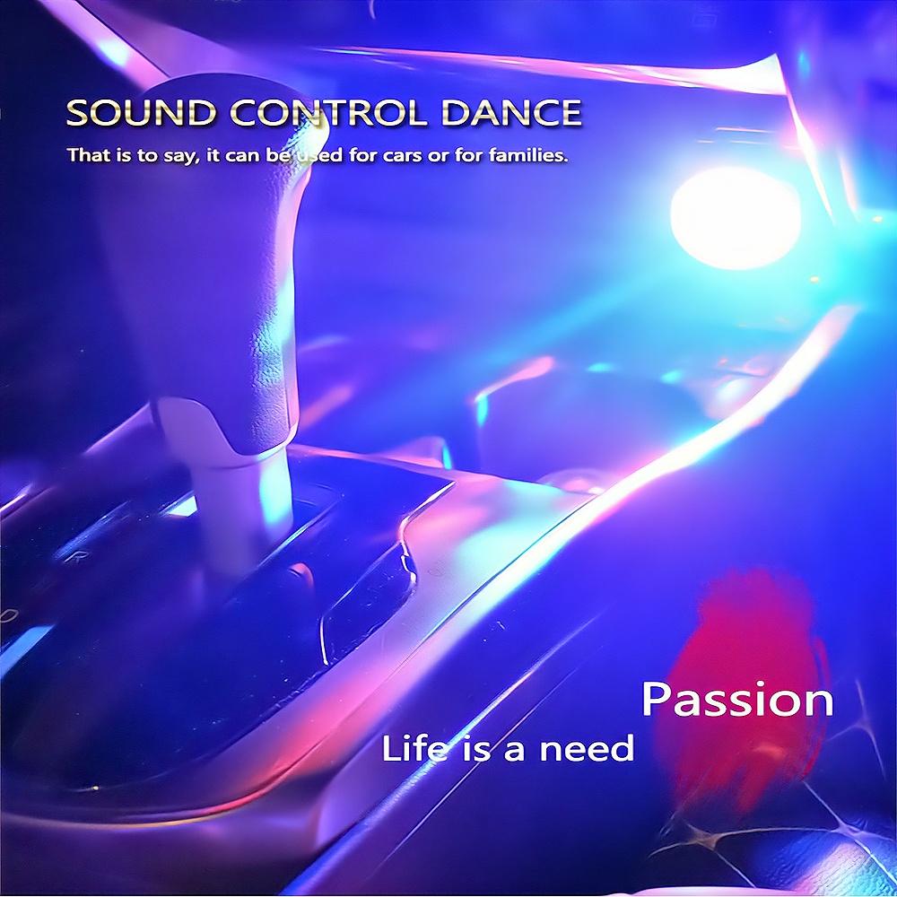 Автомобильный USB Ambient Light DJ RGB Mini Красочный музыкальный звуковой свет USB-C Интерфейс Apple Интерфейс Праздничная вечеринка Караоке