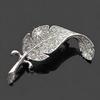 Unisex Korean Diamond Leaf Brooch - Sweet, Versatile Accessory