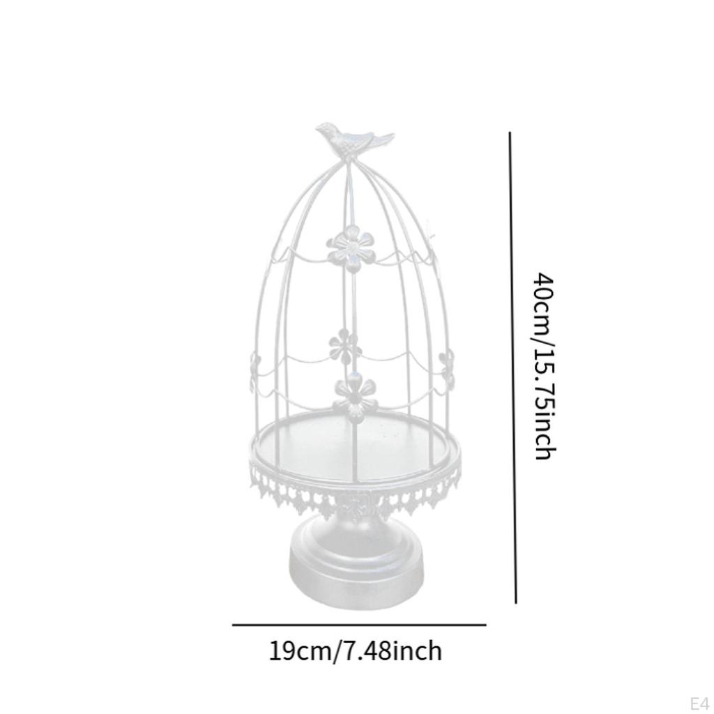 Подсвечник в виде птичьей клетки, подсвечник из железа, современный домашний декор, столик для свадьбы, спальни