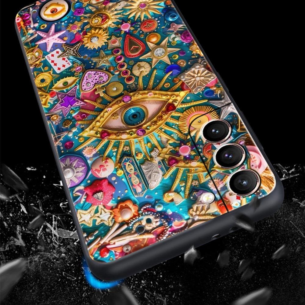 Модные ресницы Глаза Чехол для телефона Samsung Galaxy S26 S25 S24 S23 S22 S20 S21 FE Ultra S25 Edge Plus 5G Мягкий ТПУ Чехол Capas