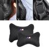 BWQ1 Car Sticker Hot 2026 For BMW Car Logo Headrest Neck Cushion Lumbar Support Memory Foam Pillow For BMW M X1 X3 X5 X6 X7 E30 E90 M