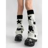 Star Kitten Knitted Woolen Pile Socks for Women White Sock-like Warm Mid-calf Socks