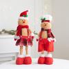 Пряничный человечек, кукла с длинными ногами, кукла-пряничка для девочек и мальчиков, плюшевая игрушка, рождественское украшение для вечеринок в офисе и дома