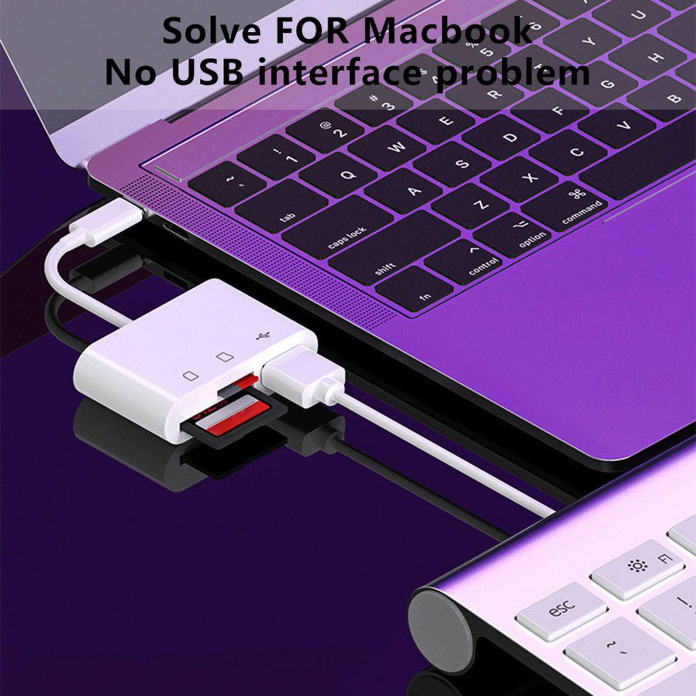 Устройство чтения карт памяти USB C - TF, адаптер для устройства чтения карт Micro TF, устройство чтения карт памяти Type C для MacBook и Pad Pro и других устройств USB C