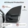 2/4pcs Car Window Shade Breathable UV Protective Universal Insulated Screen Window Sunscreen Anti-mosquito Car Window Sunshade