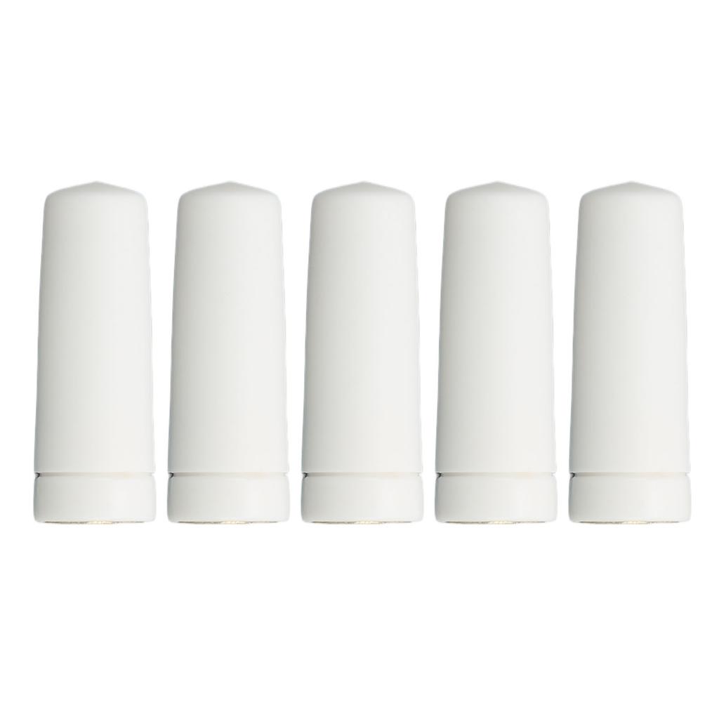 5pcs Radio Antenna 2.4G 3DBI SMA Internal Thread Inner Needle ABS Material Waterproof WiFi Antenna for Smart HomeWhite