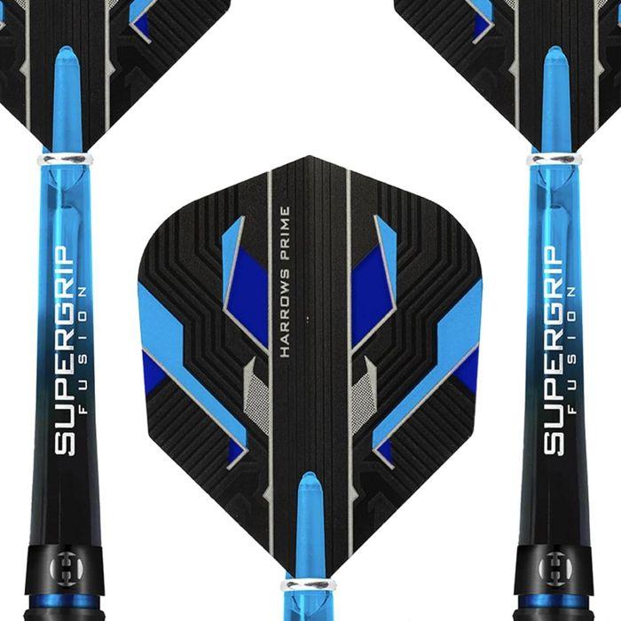 Darts - Harrows - Spina Black - 21G - 90% Tungsten - Blue Flights