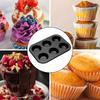 Muffin Pan Carbon Steel Cupcake Pan Nonstick Heavy Duty Easy To Clean 4/6 Cup Waffles Baking Mold for Parties