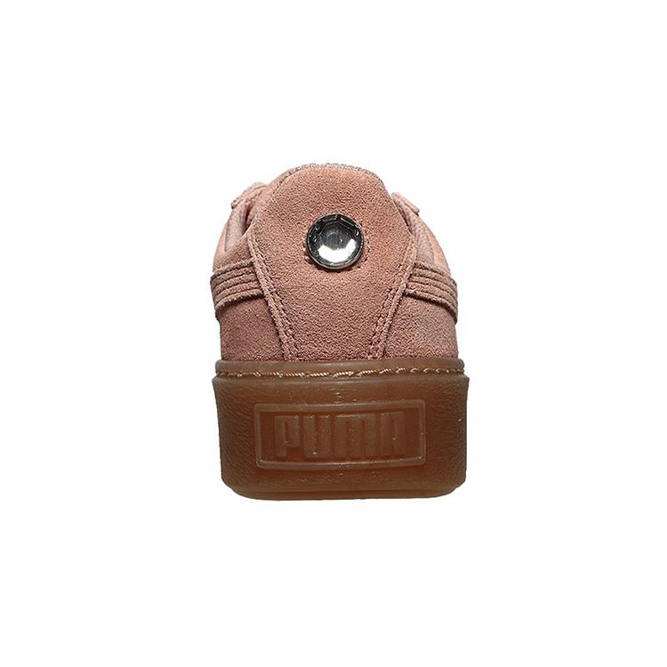 Puma Платформа Jewel Повседневные Низкие Детские Кроссовки Детские Кроссовки Розовые 365131-01