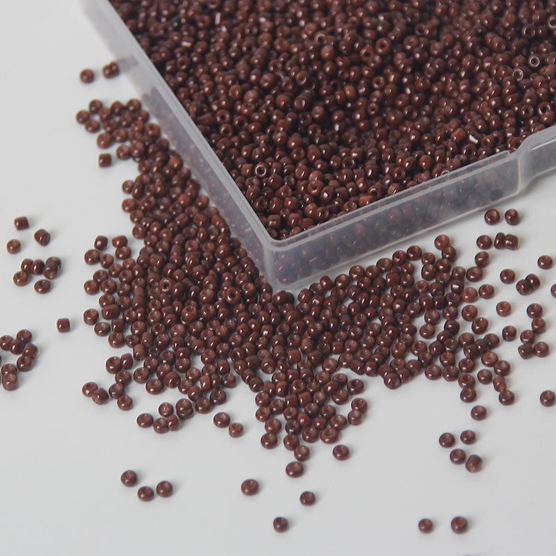 Прочные стеклянные бусины 2 мм различных однотонных цветов для изготовления украшений своими руками