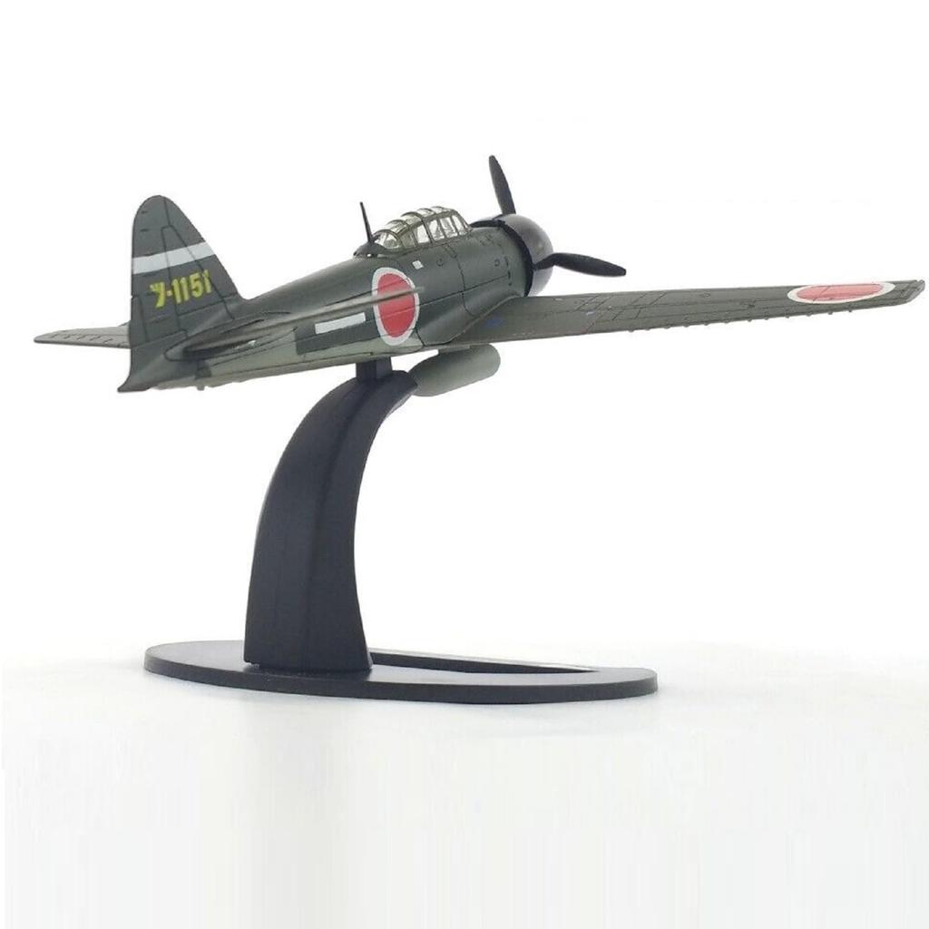 Масштабная модель военного самолета Второй мировой войны 1942 года, коллекция моделей японского палубного истребителя A6M3 Type 0 с демонстрационной подставкой 1/72