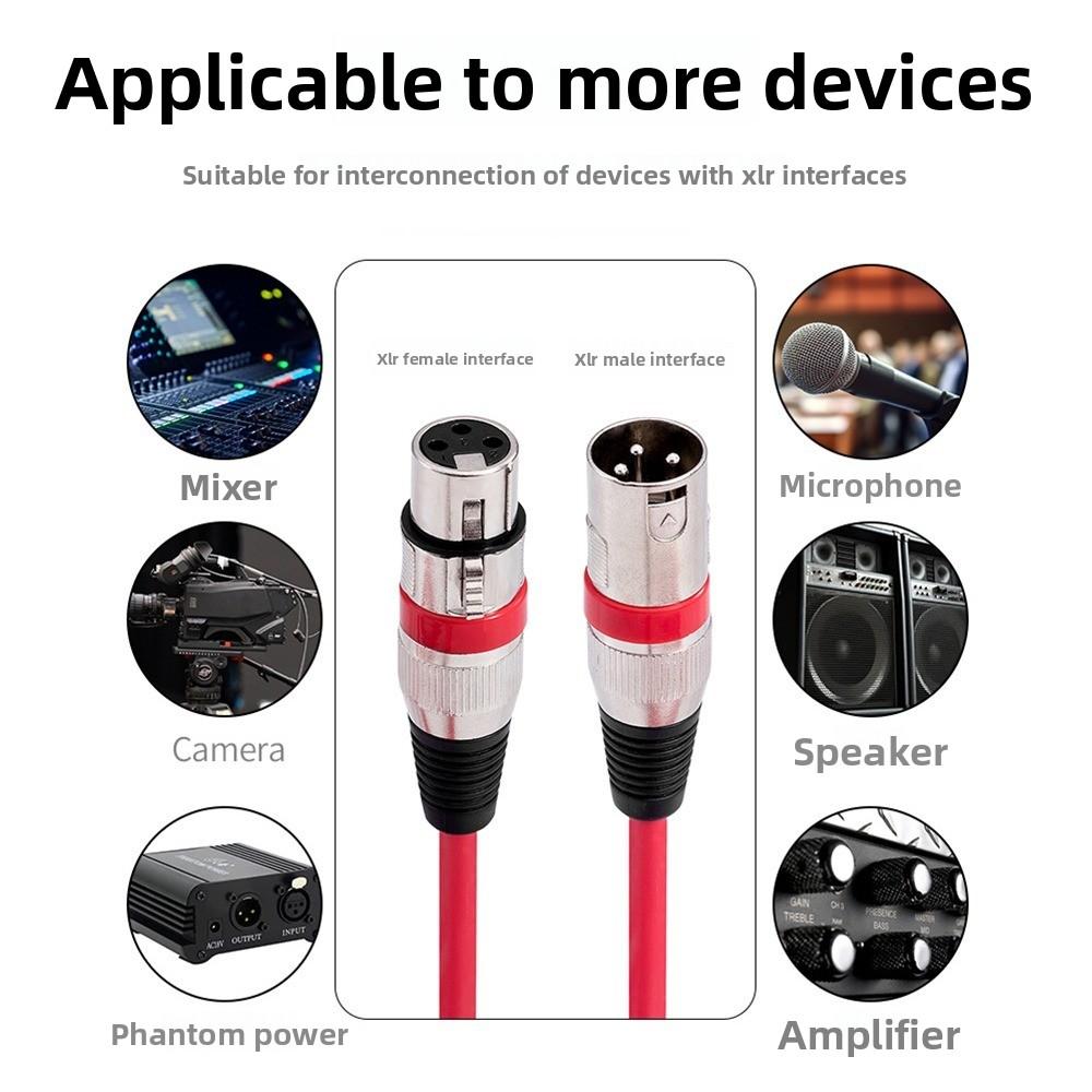 3Pin XLR Audio Signal Cable Microphones Shielded Cable for Mixer Microphone Balanced Cable